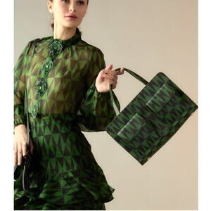 Cynthia Rowley Women's Evergreen Leather Crossbody Shoulder Handbag NWT 598